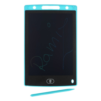 Tablet 8,5' do rysowania i pisania dla dzieci 3+ Niebieski + Rysik + Ekran LCD + Zaczep na smycz